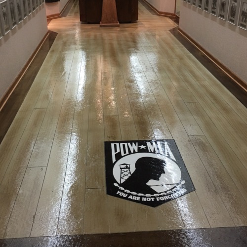 wood concrete stain look