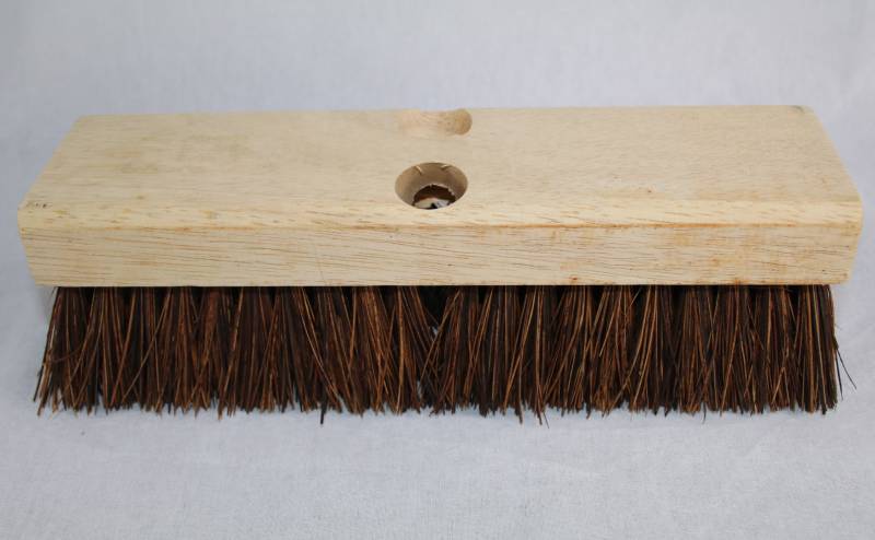 stiff brush for brushing concrete rust off